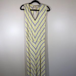 Like new Ella Moss maxi dress yellow white medium
